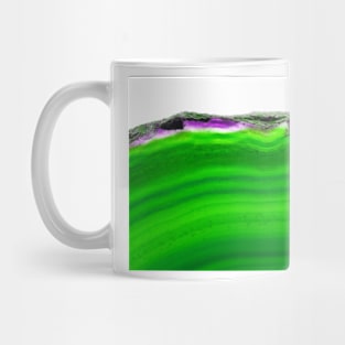 Green agate slice mineral Mug